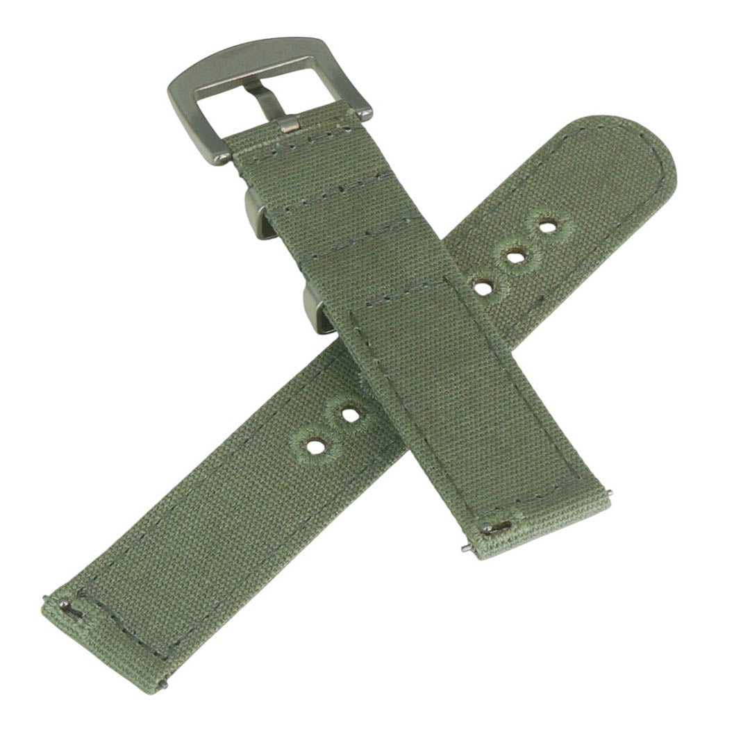 Canvas Armband straps24 oliv