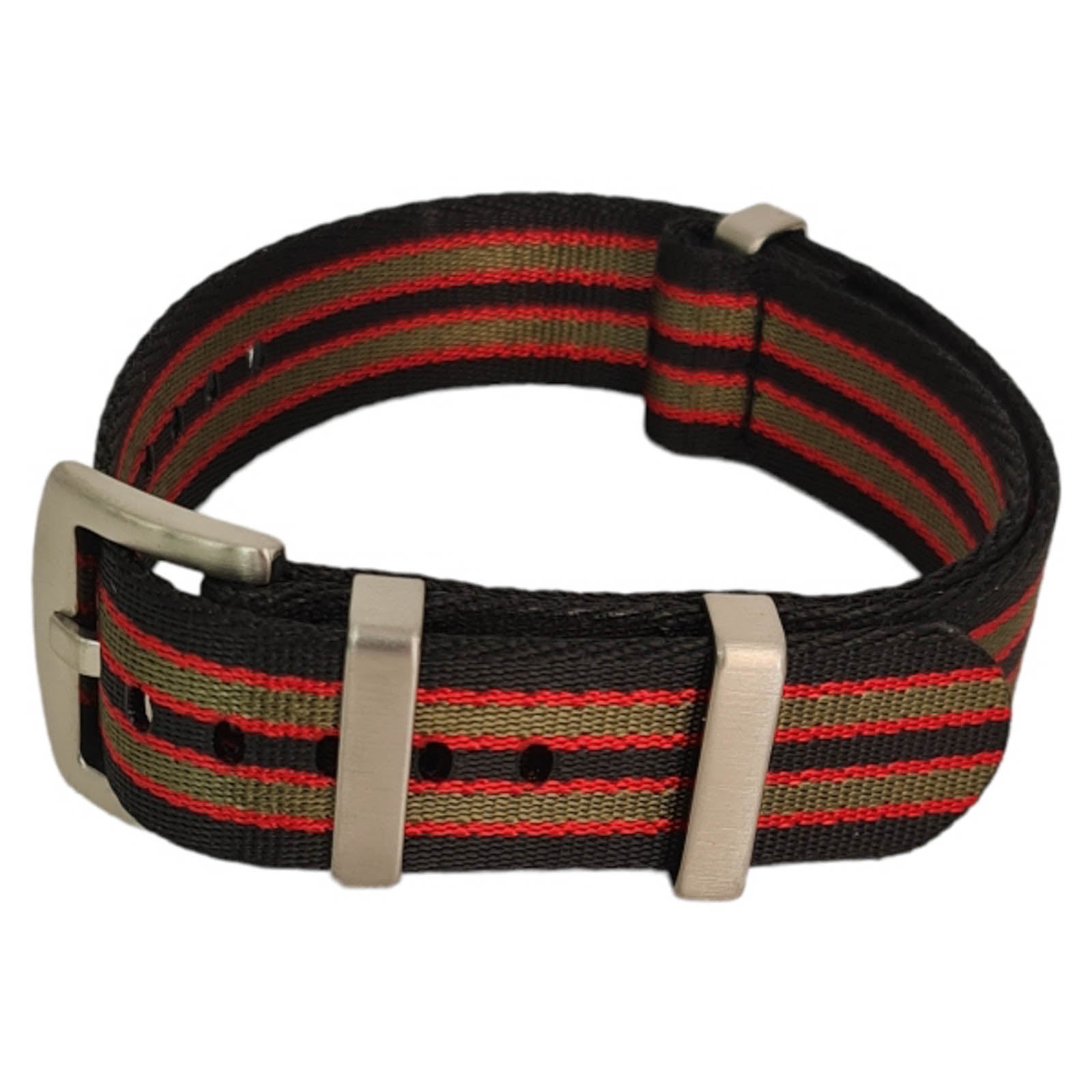NATO Strap Farbe Goldfinger schwarz grün orange