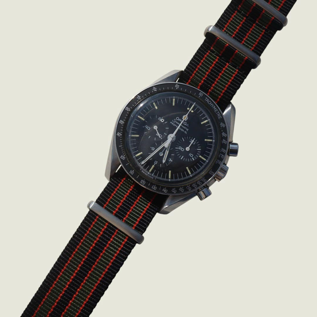 Nato strap an einer Omega Speedmaster 145.012