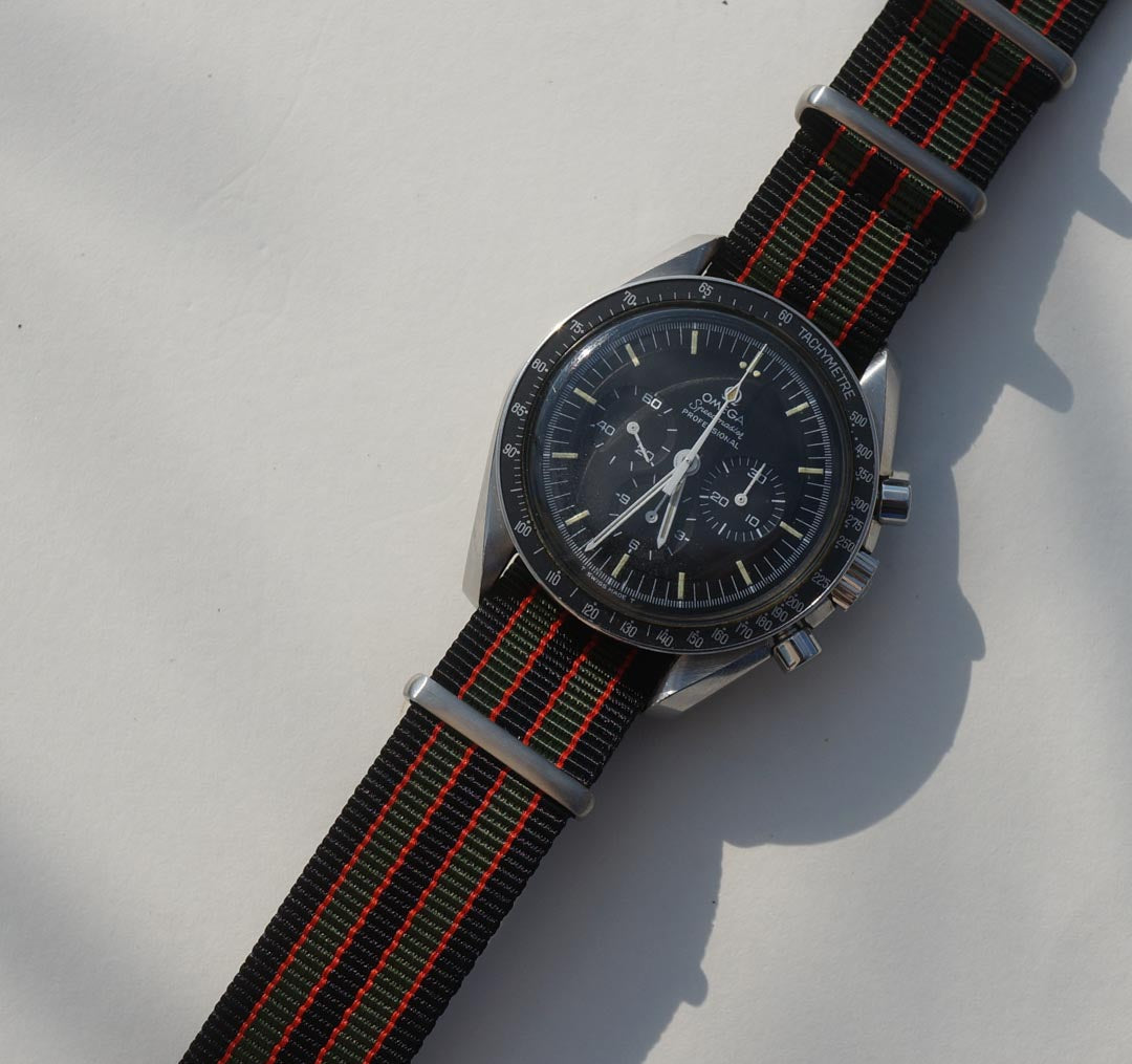 Nato strap an einer Omega Speedmaster 145.012