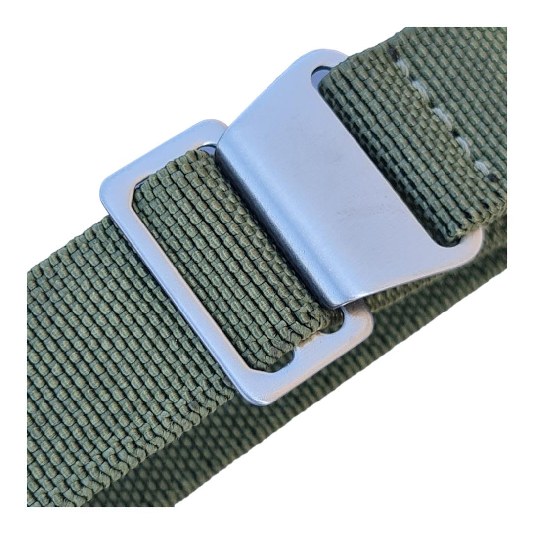 Stretch Uhrenarmband oliv Textilarmband
