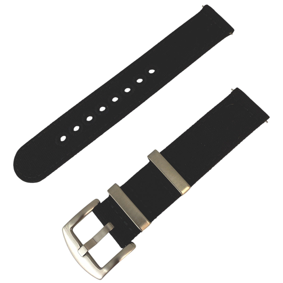 Canvas Armband schwarz zweiteilig