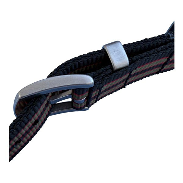 Nylon Armband zweiteilig Farbe schwarz,oliv orange - Goldfinger