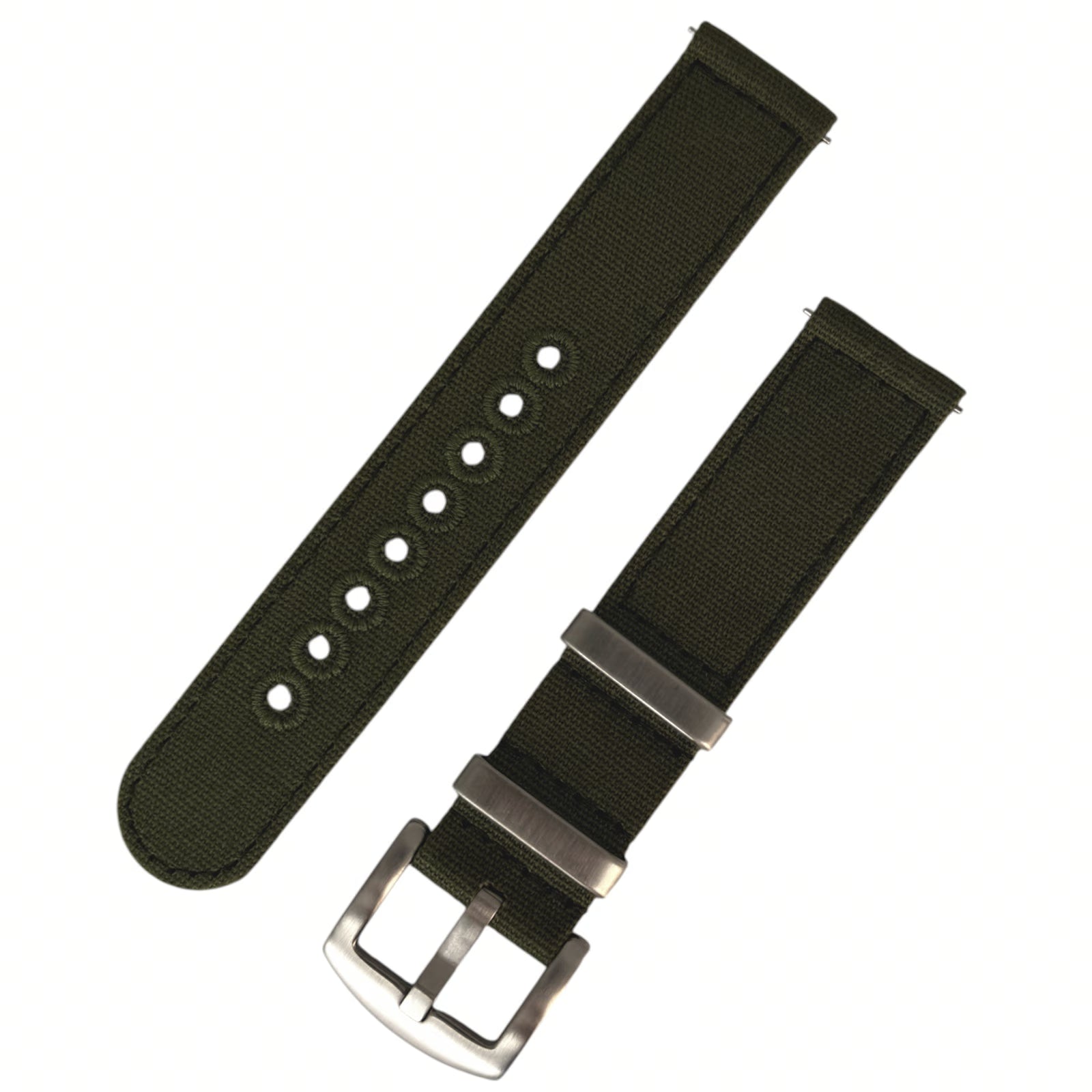 Canvas Armband hell oliv zweiteilig